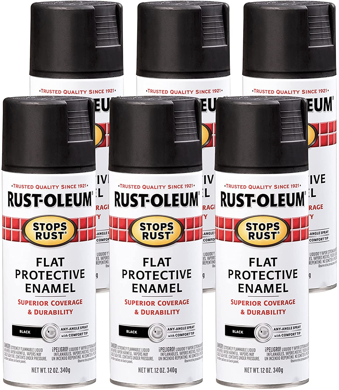Rust-Oleum 7776830-6PK Stops Rust Spray Paint